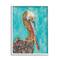 Stupell Industries Beautiful Pelican Bird Vivid Patterns Framed Giclee Art